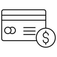 Kartenzahlung, die leicht geändert oder bearbeitet werden kann vektor