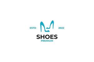 kreative high heels schuhe logo design vektorillustration vektor