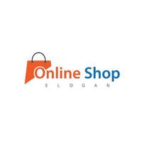 Online-Shopping-Logo-Shop-Symbol vektor