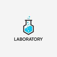 laboratorium logotyp design inspiration vektor