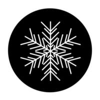 Vektor-Winter-Schneeflocke-Symbol. Illustration für das Web vektor