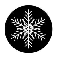 Vektor-Winter-Schneeflocke-Symbol. Illustration für das Web vektor