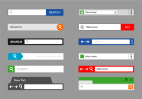 Webadresse Bar Vektor