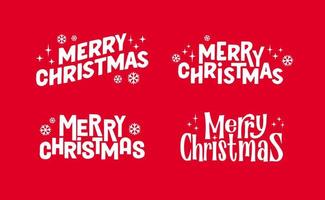 frohe weihnachten schriftzug typografisches design. Textdesign für Weihnachtsferien. vektor