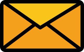 E-Mail-Benutzeroberfläche flaches Farbsymbol Vektorsymbol Banner-Vorlage vektor