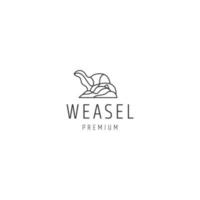 Wiesel-Logo-Icon-Design-Vorlage vektor