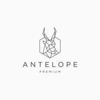 antilop logotyp vektor ikon design mall