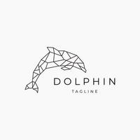 delfin logotyp vektor ikon design mall