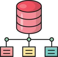 databas delning vektor illustration på en bakgrund.premium kvalitet symbols.vector ikoner för begrepp och grafisk design.