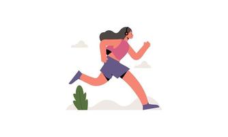 löpning joggning tid illustration vektor