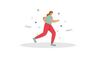 löpning joggning tid illustration vektor