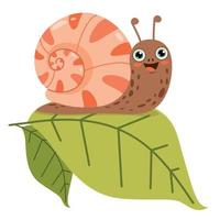 Cartoon-Illustration einer Schnecke vektor