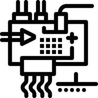 zusammenbauen anpassen elektronik technik teile blau und rot herunterladen und jetzt kaufen web-widget-karte vektor