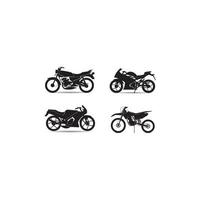 motorcykel ikon vektor design illustration logotyp