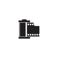 Rollfilm-Logo-Vorlage Vektor-Symbol-Illustration vektor