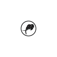 djur- alefant logotyp mall vektor ikon illustration