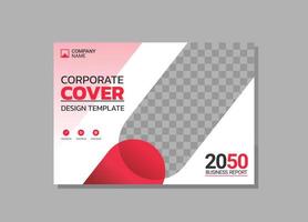 Corporate Book Cover horizontales Design vektor