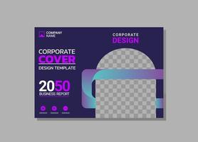 Corporate Book Cover horizontales Design vektor