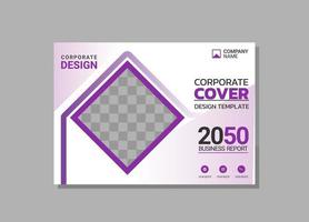 Corporate Book Cover horizontales Design vektor