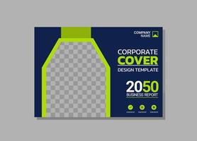 Corporate Book Cover horizontales Design vektor