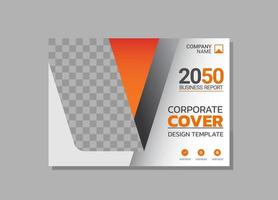 Corporate Book Cover horizontales Design vektor