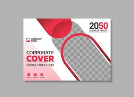 Corporate Book Cover horizontales Design vektor