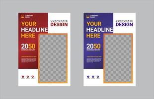 kreatives Corporate Book Cover Design vektor