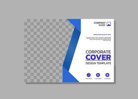 Corporate Book Cover horizontales Design vektor