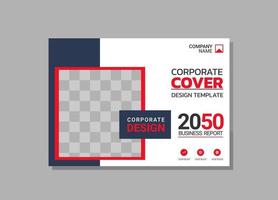 Corporate Book Cover horizontales Design vektor