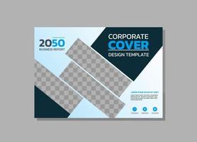 Corporate Book Cover horizontales Design vektor