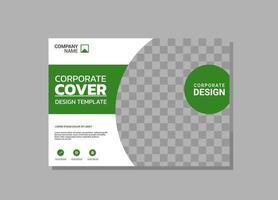 Corporate Book Cover horizontales Design vektor