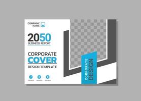 Corporate Book Cover horizontales Design vektor