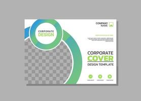 Corporate Book Cover horizontales Design vektor