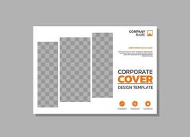 Corporate Book Cover horizontales Design vektor