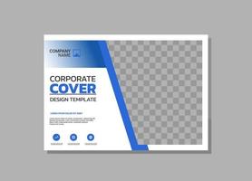 Corporate Book Cover horizontales Design vektor