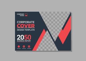 Corporate Book Cover horizontales Design vektor