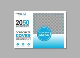 Corporate Book Cover horizontales Design vektor