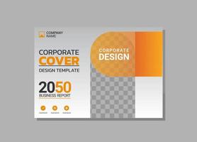 Corporate Book Cover horizontales Design vektor