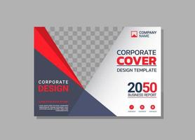 Corporate Book Cover horizontales Design vektor