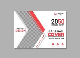 Corporate Book Cover horizontales Design vektor
