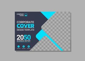 Corporate Book Cover horizontales Design vektor