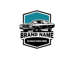 klassisches Oldtimer-Logo-Design vektor