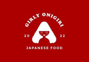 Onigiri-Logo, geeignet für Cafés, Restaurants und mehr. vektor