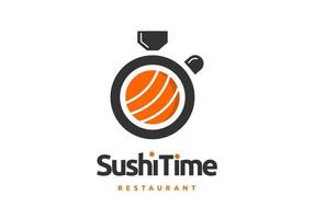 sushi logotyp, lämplig för kaféer och restauranger. vektor