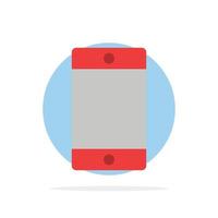 mobil cell skola abstrakt cirkel bakgrund platt Färg ikon vektor