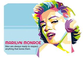 Marilyn monroe - hollywood liv - wpap vektor