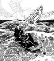 henry hudson, årgång illustration vektor