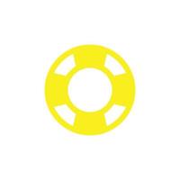 eps10 gul vektor livboj eller livräddare ikon isolerat på vit bakgrund. livbälte, liv ringa eller livbåt symbol i en enkel platt trendig modern stil för din hemsida design, logotyp, och mobil app