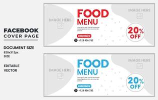 Food-Web-Banner-Vorlage, Web-Banner-Design, Firmenbanner vektor