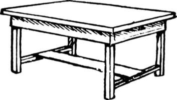 Tisch, Vintage-Illustration vektor